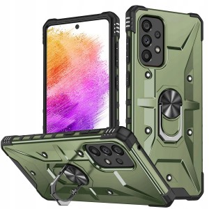ETUI PANCERNE DO SAMSUNG A13 4G ARMOR MAGNET RING MOCNE CASE + SZKŁO