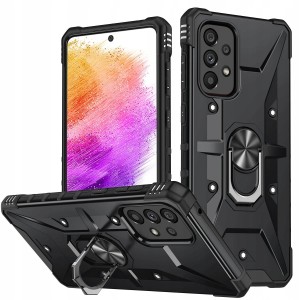 ETUI PANCERNE DO SAMSUNG A13 4G ARMOR MAGNET RING MOCNE CASE + SZKŁO