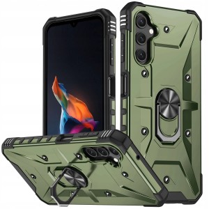 ETUI PANCERNE DO SAMSUNG A34 5G ARMOR MAGNET RING MOCNE CASE + SZKŁO
