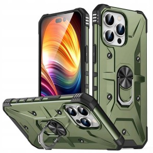 ETUI PANCERNE DO IPHONE 13 PRO ARMOR MAGNET RING MOCNE CASE + SZKŁO