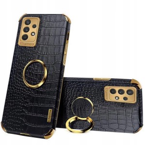 ETUI DO SAMSUNG A33 5G SKÓRA KROKODYLA RING CASE + SZKŁO