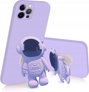 ETUI SILIKON ASTRONAUTA 6D DO IPHONE 12 PRO UCHWYT PODSTAWKA CASE + SZKŁO