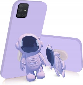ETUI SILIKON ASTRONAUTA DO SAMSUNG A71 UCHWYT PODSTAWKA + SZKŁO