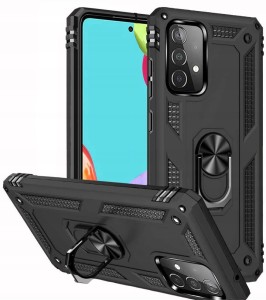 ETUI PANCERNE RING DO SAMSUNG A52 / A52 5G + SZKŁO ARMOR MOCNE