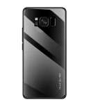 ETUI SZKLANE DO SAMSUNG S8 PLUS CARBON GLASS CASE+FOLIA