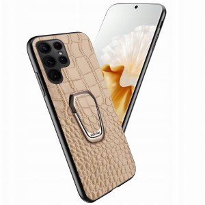 ETUI DO SAMSUNG S23 ULTRA SKÓRA KROKODYLA SKÓRZANE LUKSUSOWE CASE RING