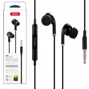 XO Słuchawki przewodowe EP22 JACK 3,5mm czarne