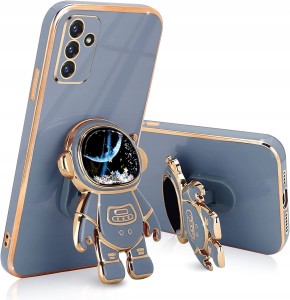 ETUI ASTRONAUT DO SAMSUNG A35 5G UCHWYT PODSTAWKA SILIKON CASE 6D + SZKŁO