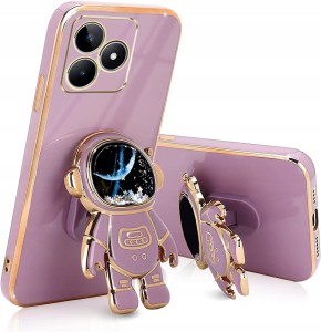 ETUI DO REALME C53 / C51 ASTRONAUT UCHWYT PODSTAWKA SILIKON CASE 6D + SZKŁO