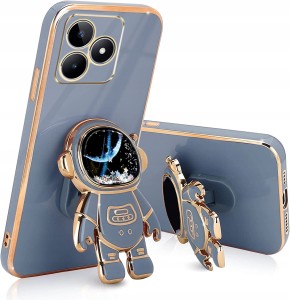 ETUI DO REALME C53 / C51 ASTRONAUT UCHWYT PODSTAWKA SILIKON CASE 6D + SZKŁO