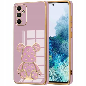 ETUI DO SAMSUNG M55 5G GLAMOUR MIŚ UCHWYT PODSTAWKA BEAR SILIKON + SZKŁO