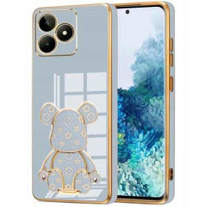 ETUI DO REALME C53 / C51 GLAMOUR MIŚ UCHWYT PODSTAWKA SILIKON CASE + SZKŁO