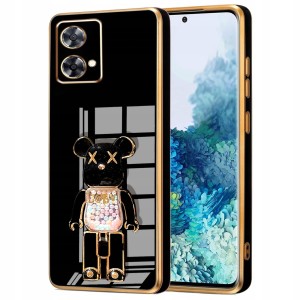 ETUI DO MOTOROLA MOTO G84 5G GLAMOUR UCHWYT PODSTAWKA MIŚ SILIKON + SZKŁO