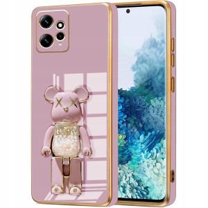ETUI DO MOTOROLA MOTO G32 GLAMOUR UCHWYT MIS 6D SILIKON BEAR CASE + SZKŁO