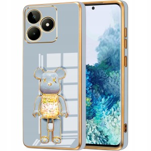 ETU DO REALME C53 / C51 GLAMOUR UCHWYT PODSTAWKA MIS SILIKON CASE + SZKŁO