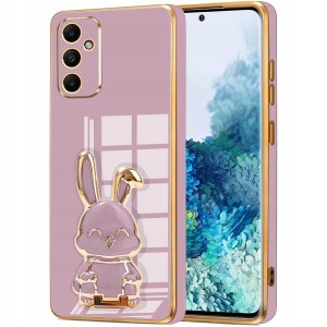 ETUI DO SAMSUNG M55 5G GLAMOUR KRÓLIK UCHWYT PODSTAWKA 6D SILIKON + SZKŁO