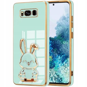 ETUI DO SAMSUNG S8 GLAMOUR KRÓLIK UCHWYT PODSTAWKA SILIKON CASE + FOLIA