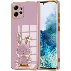 ETUI DO MOTOROLA MOTO G32 GLAMOUR KRÓLIK UCHWYT PODSTAWKA SILIKON + SZKŁO