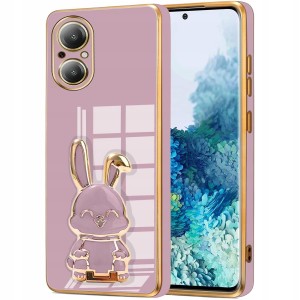 ETUI DO REALME C67 4G GLAMOUR KRÓLIK UCHWYT PODSTAWKA SILIKON CASE + SZKŁO