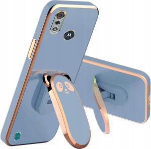 ETUI DO MOTOROLA MOTO E6s / E6i GLAMOUR PANDA UCHWYT 6D SILIKON + SZKŁO