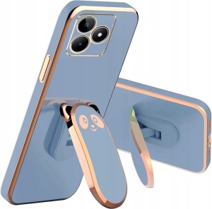 ETUI DO REALME C53 / C51 GLAMOUR PANDA UCHWYT PODSTAWKA 6D SILIKON + SZKŁO
