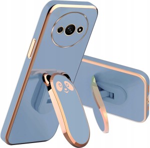 ETUI DO XIAOMI REDMI A3 GLAMOUR PANDA UCHWYT PODSTAWKA 6D SILIKON + SZKŁO