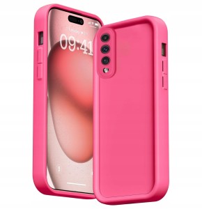 ETUI DO SAMSUNG A70 SILIKONOWE SOFT MATT OCHRONA APARATU CASE 3D + SZKŁO