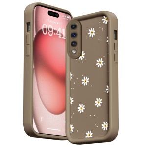 ETUI DO SAMSUNG A70 SILIKON SOFT MATT OCHRONA APARATU Stokrotki 3D + SZKŁO