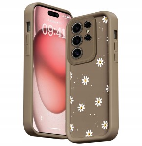 ETUI DO SAMSUNG S24 ULTRA SILIKON SOFT MATT OCHRONA APARATU Stokrotki CASE