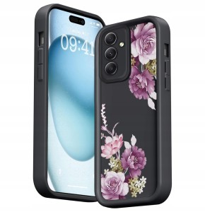 ETUI DO SAMSUNG GALAXY M55 5G SILIKON MATT OCHRONA APARATU KWIATY + SZKŁO