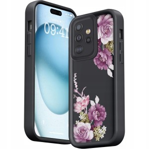 ETUI DO SAMSUNG GALAXY A33 5G SILIKON MATT OCHRONA APARATU KWIATY + SZKŁO