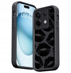 ETUI DO XIAOMI REDMI NOTE 13 4G SILIKON MATT OCHRONA Wąż / Usta 3D + SZKŁO