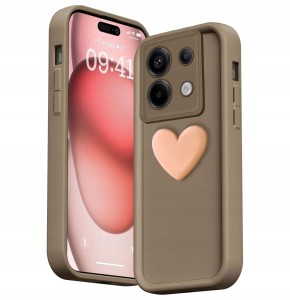 ETUI DO XIAOMI REDMI NOTE 13 PRO 5G SILIKON MATT OCHRONA SERCE CASE + SZKŁO