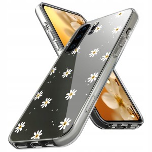 ETUI DO HUAWEI P30 PRO Przezroczyste KWIATY SILIKON OCHRONA SLIM + folia 3D
