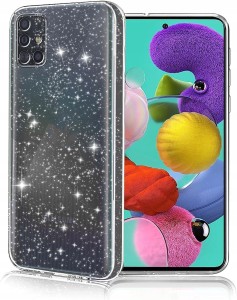 ETUI DO SAMSUNG A51 4G BROKATOWE SILIKON OCHRONA APARATU CLEAR CASE + SZKŁO