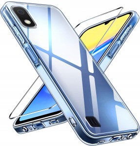 ETUI DO SAMSUNG A10 SILIKONOWE Przezroczyste CASE CLEAR SLIM + SZKŁO