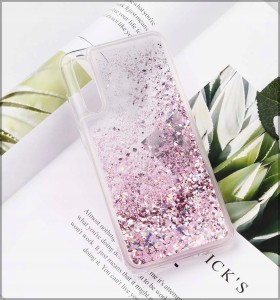ETUI DO HUAWEI P10 LITE BROKAT LIQUID SILIKON BROKATOWE GLITTER + SZKŁO