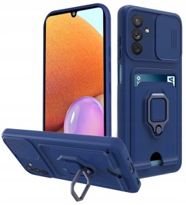 ETUI DO SAMSUNG S23 FE SILIKON OCHRONA APARATU RING KARTY CASE SLIM + SZKŁO