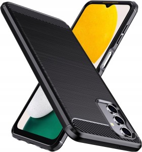 ETUI DO SAMSUNG GALAXY A55 5G CARBON KARBON SILIKON CASE SOFT SLIM + SZKŁO