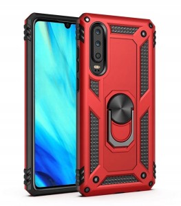 ETUI DO HUAWEI P SMART PRO PANCERNE OCHRONA ARMOR RING MAGNET CASE + SZKŁO