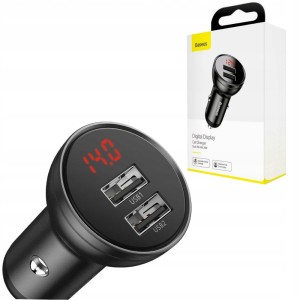 ŁADOWARKA SAMOCHODOWA MOCNA BASEUS 2X USB 24W 4,8A UNIWERSALNA DO TELEFONU