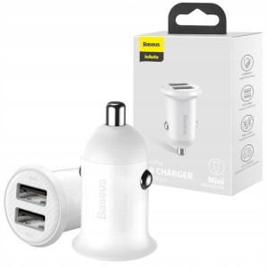 ŁADOWARKA SAMOCHODOWA MOCNA BASEUS 2X USB 4,8A UNIWERSALNA DO TELEFONU