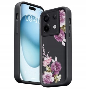 ETUI DO XIAOMI REDMI NOTE 13 PRO 5G SILIKON OCHRONA APARATU KWIATY + SZKŁO