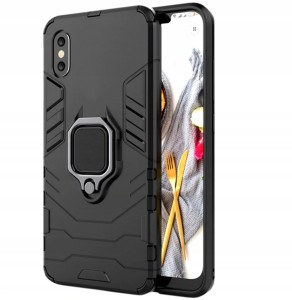 ETUI PANCERNE HOLDER RING DO IPHONE X MOCNE SZKŁO