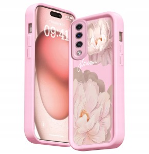 ETUI DO SAMSUNG GALAXY A50 SILIKON MATT SOFT OCHRONA APARATU KWIATY + SZKŁO