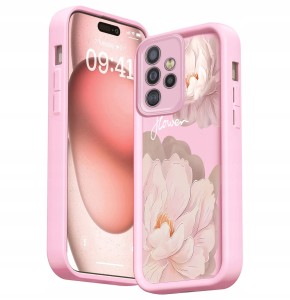 ETUI DO SAMSUNG GALAXY A33 5G SILIKON MATT OCHRONA APARATU KWIATY + SZKŁO