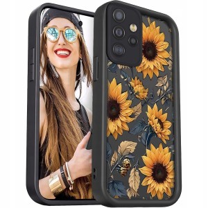 ETUI DO SAMSUNG GALAXY A33 5G SILIKON 3D MATT SOFT OCHRONA KWIATY + SZKŁO