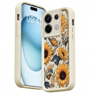 ETUI DO XIAOMI REDMI NOTE 13 PRO 5G SILIKON MATT 3D OCHRONA KWIATY + SZKŁO