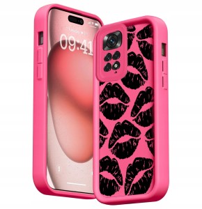 ETUI DO XIAOMI REDMI NOTE 11 / 11S SILIKON MATT SOFT OCHRONA USTA + SZKŁO