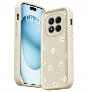 ETUI DO XIAOMI REDMI NOTE 14 PRO / 14 PRO 4G SILIKON SOFT Stokrotki CASE 3D